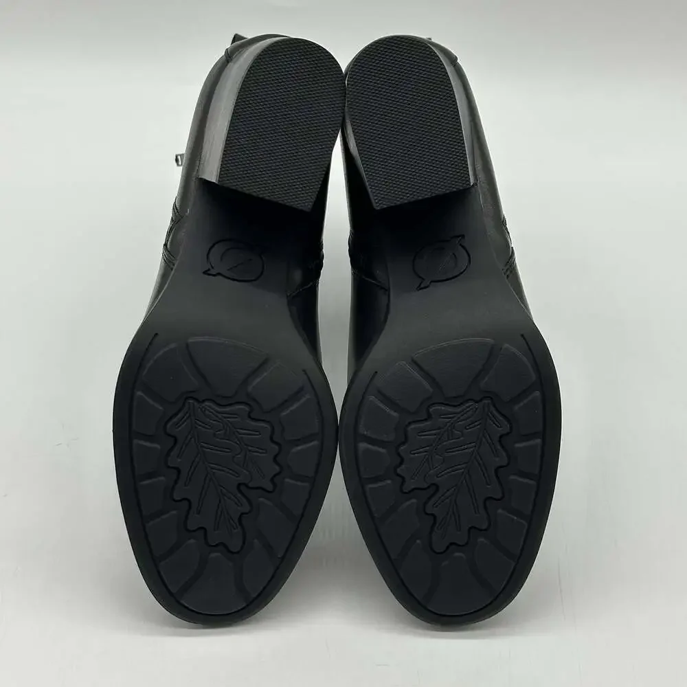 B.O.C. Born Concepts Boulder Black Faux Leather Zip-Up Bootie Women's Size 10M